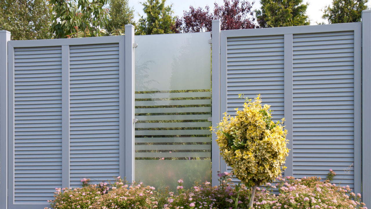 planeo Ambiente brise vue verre - Bande verticale 90 x 180 cm - Clotures  jardin