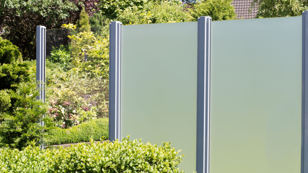planeo Ambiente - schermo privacy in vetro satinato 120 x 180 cm -  Recinzioni giardino