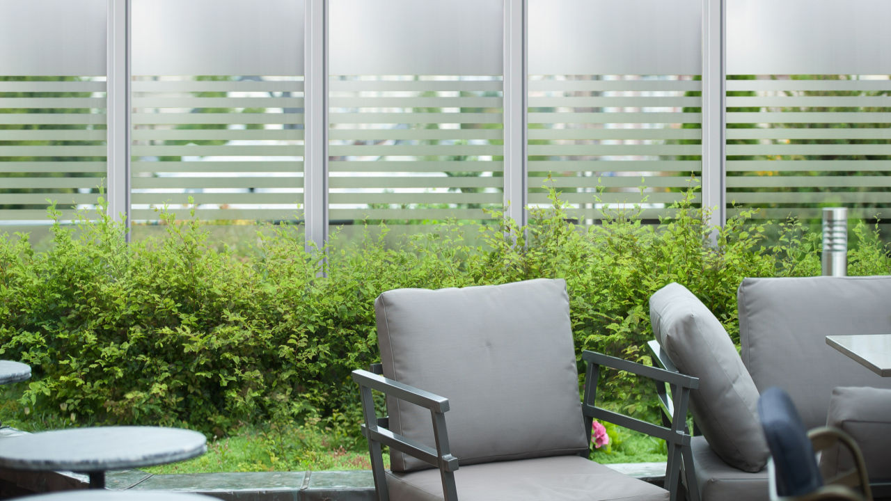planeo Ambiente - schermo privacy in vetro a fascia verticale 90 x 180 cm - Recinzioni  giardino