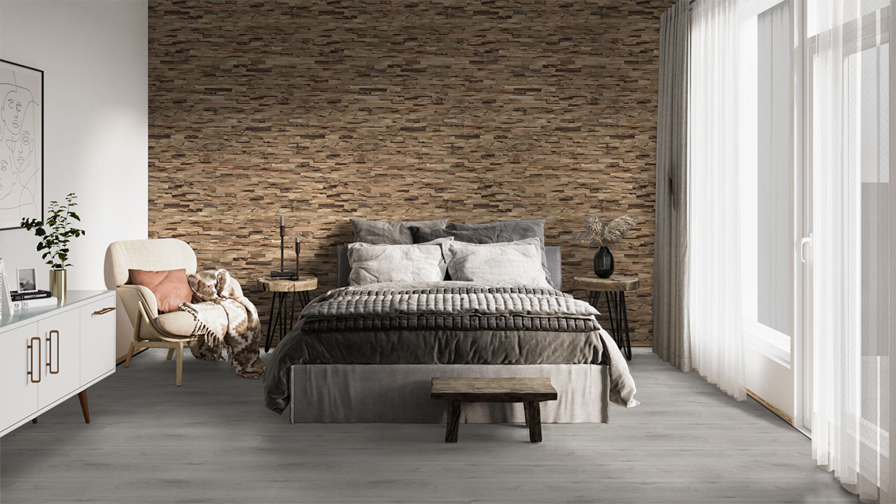 planeo WoodWall - Coastalwood Hevea Natur - Rivestimenti pareti